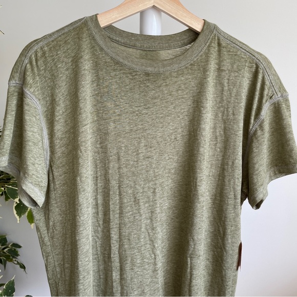 NEW Free People Keep Rolling Tee In Army - Picture 7 of 11